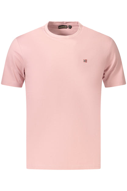 NAPAPIJRI MEN'S SHORT-SLEEVE T-SHIRT PINK