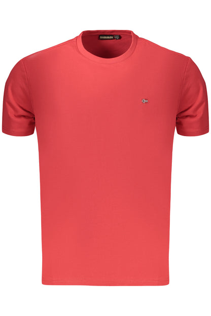 NAPAPIJRI MEN'S SHORT-SLEEVED T-SHIRT, RED
