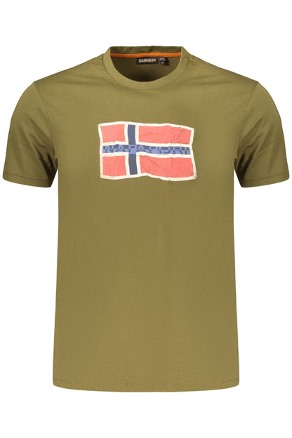 NAPAPIJRI MEN'S SHORT-SLEEVED T-SHIRT GREEN