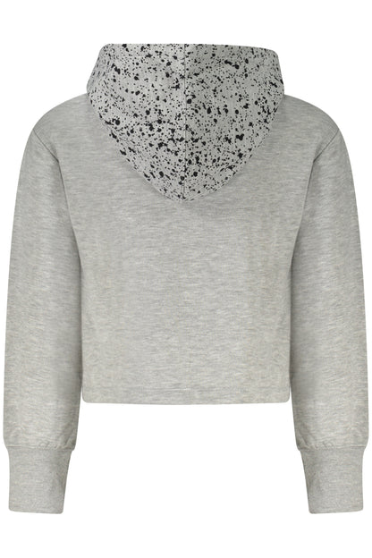 NIKE ZIPPED SWEATSHIRT FOR GIRLS, GREY