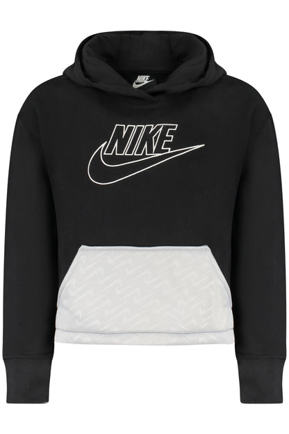 NIKE KIDS' BLACK ZIP-UP SWEATSHIRT