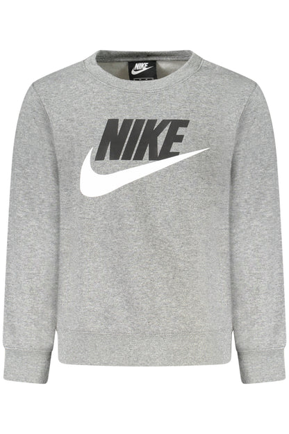 NIKE KIDS' GRAY ZIP-UP SWEATSHIRT