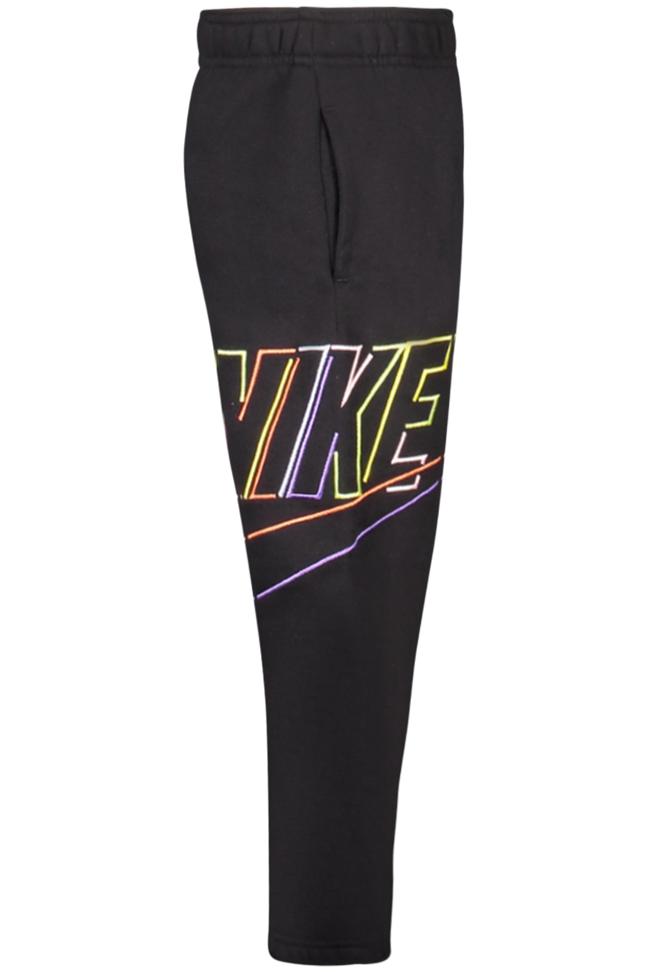 NIKE KIDS' BLACK LONG TRACK PANTS