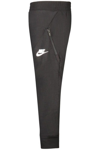 NIKE KIDS' BLACK LONG TRACK PANTS