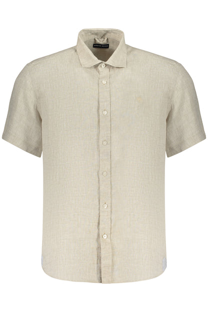 NORTH SAILS MEN'S SHORT-SLEEVED SHIRT, BEIGE
