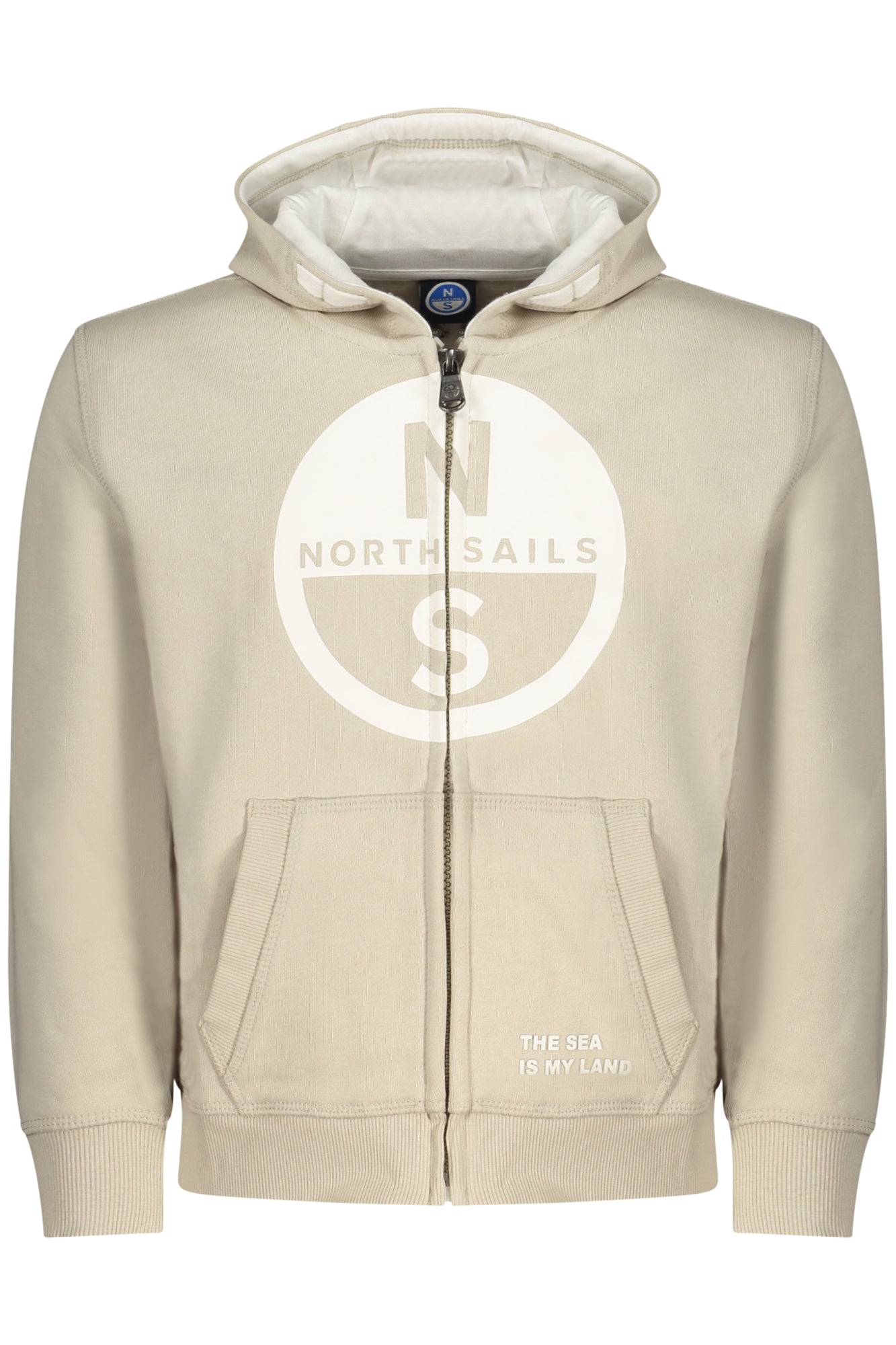 NORTH SAILS CHILDREN'S BEIGE ZIP-UP SWEATSHIRT