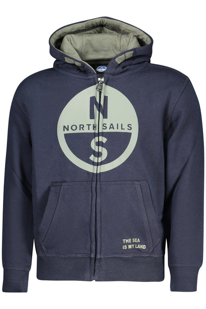 NORTH SAILS CHILDREN'S BLUE ZIP-UP SWEATSHIRT