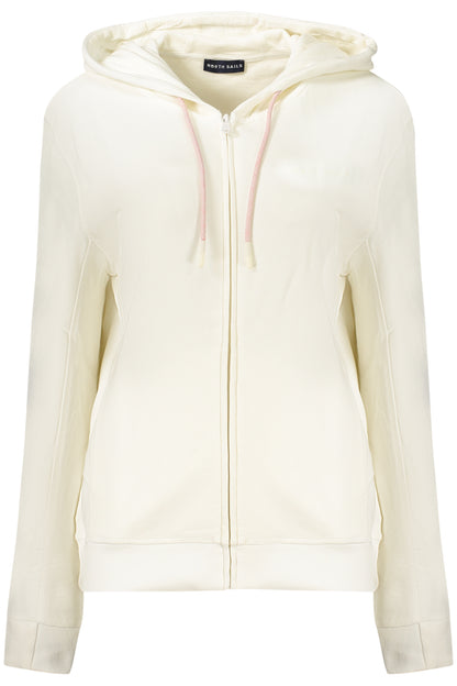 NORTH SAILS WOMEN'S ZIP-UP SWEATSHIRT WHITE