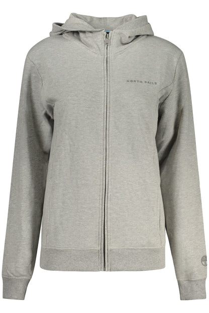 NORTH SAILS WOMEN'S ZIPPED SWEATSHIRT GREY