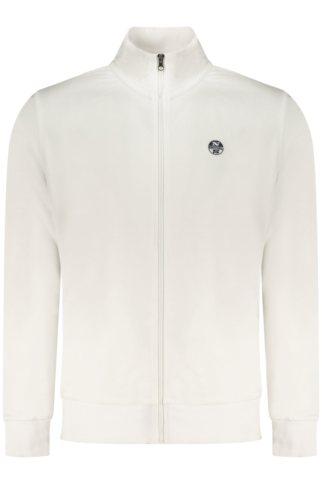NORTH SAILS MEN'S WHITE ZIP-UP SWEATSHIRT