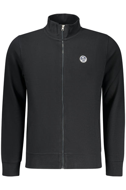 NORTH SAILS MEN'S BLACK ZIP-UP SWEATSHIRT