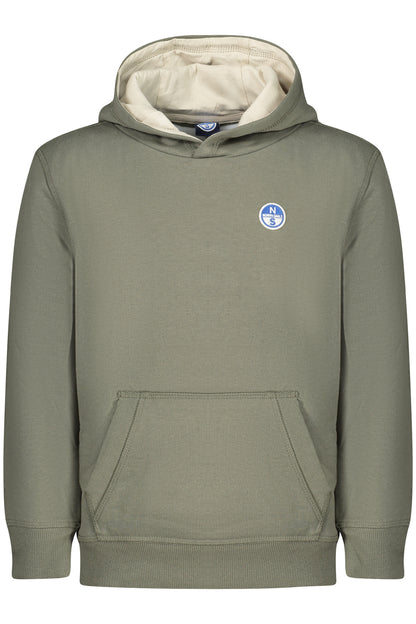 NORTH SAILS CHILDREN'S ZIP-UP SWEATSHIRT, GREEN