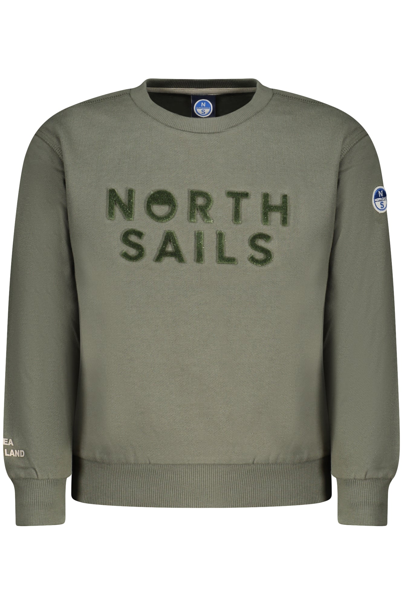 NORTH SAILS CHILDREN'S ZIP-UP SWEATSHIRT, GREEN