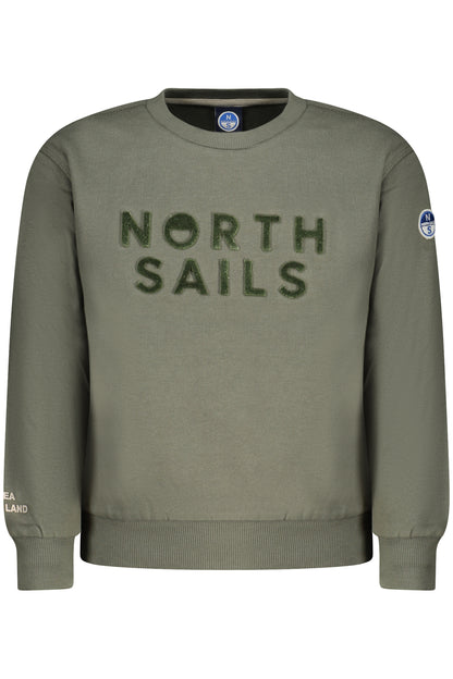 NORTH SAILS CHILDREN'S ZIP-UP SWEATSHIRT, GREEN