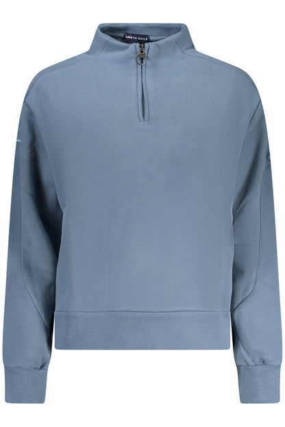 NORTH SAILS WOMEN'S BLUE ZIP-UP SWEATSHIRT