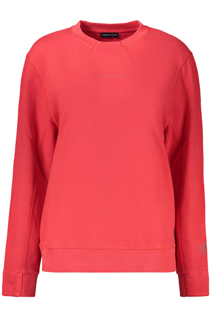 NORTH SAILS WOMEN'S RED ZIP-UP SWEATSHIRT