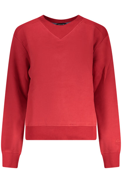 NORTH SAILS WOMEN'S RED ZIP-UP SWEATSHIRT
