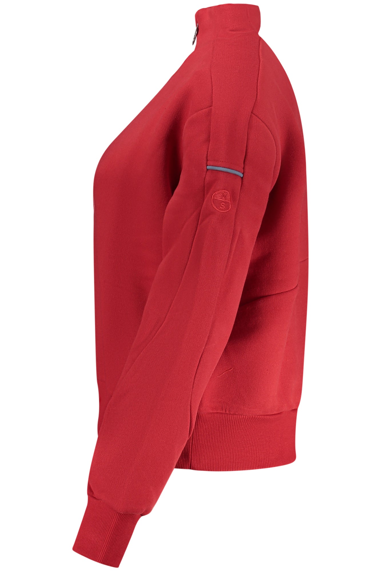 NORTH SAILS WOMEN'S RED ZIP-UP SWEATSHIRT