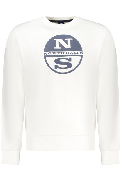 NORTH SAILS MEN'S ZIP-UP SWEATSHIRT WHITE