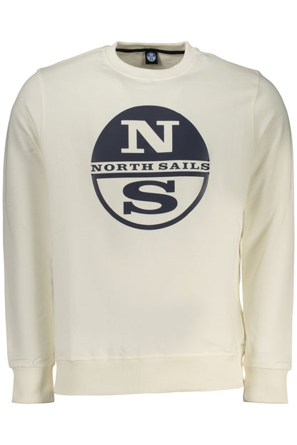 NORTH SAILS MEN'S ZIP-UP SWEATSHIRT WHITE