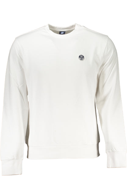 NORTH SAILS MEN'S WHITE ZIPLESS SWEATSHIRT