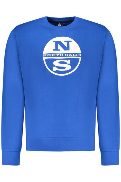 NORTH SAILS MEN'S BLUE ZIP-UP SWEATSHIRT