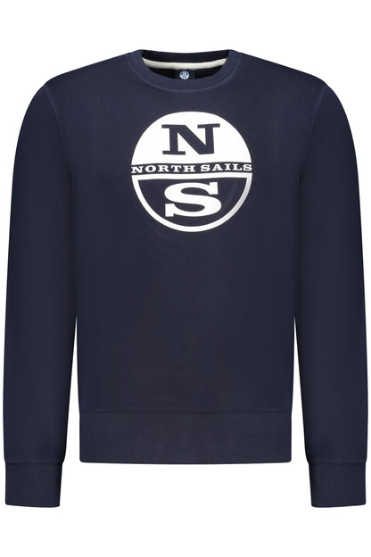 NORTH SAILS MEN'S BLUE ZIP-UP SWEATSHIRT