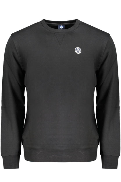 NORTH SAILS MEN'S BLACK ZIP-UP SWEATSHIRT