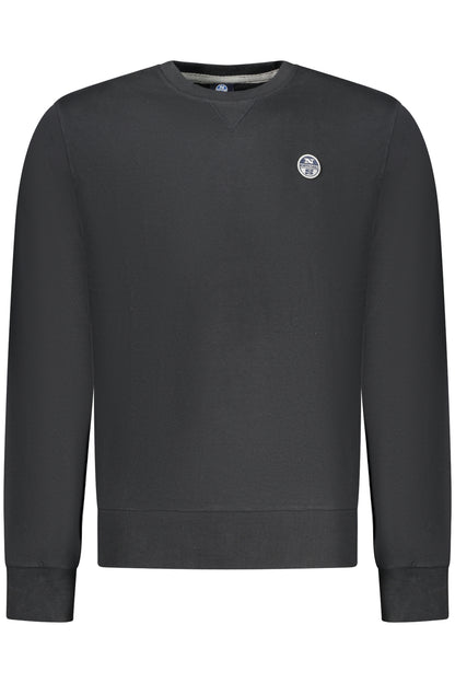 NORTH SAILS MEN'S BLACK ZIP-UP SWEATSHIRT