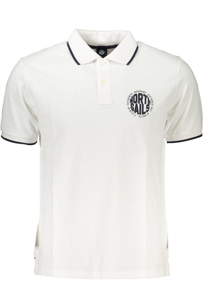 NORTH SAILS MEN'S WHITE SHORT SLEEVED POLO SHIRT