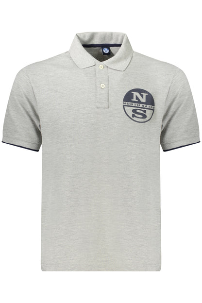 NORTH SAILS MEN'S SHORT SLEEVE POLO GREY