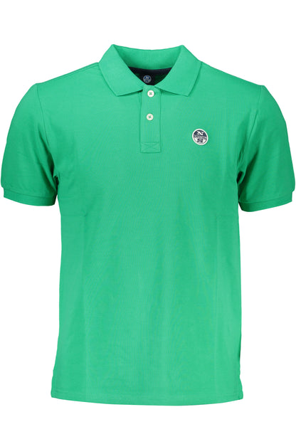 NORTH SAILS GREEN MEN'S SHORT SLEEVED POLO SHIRT