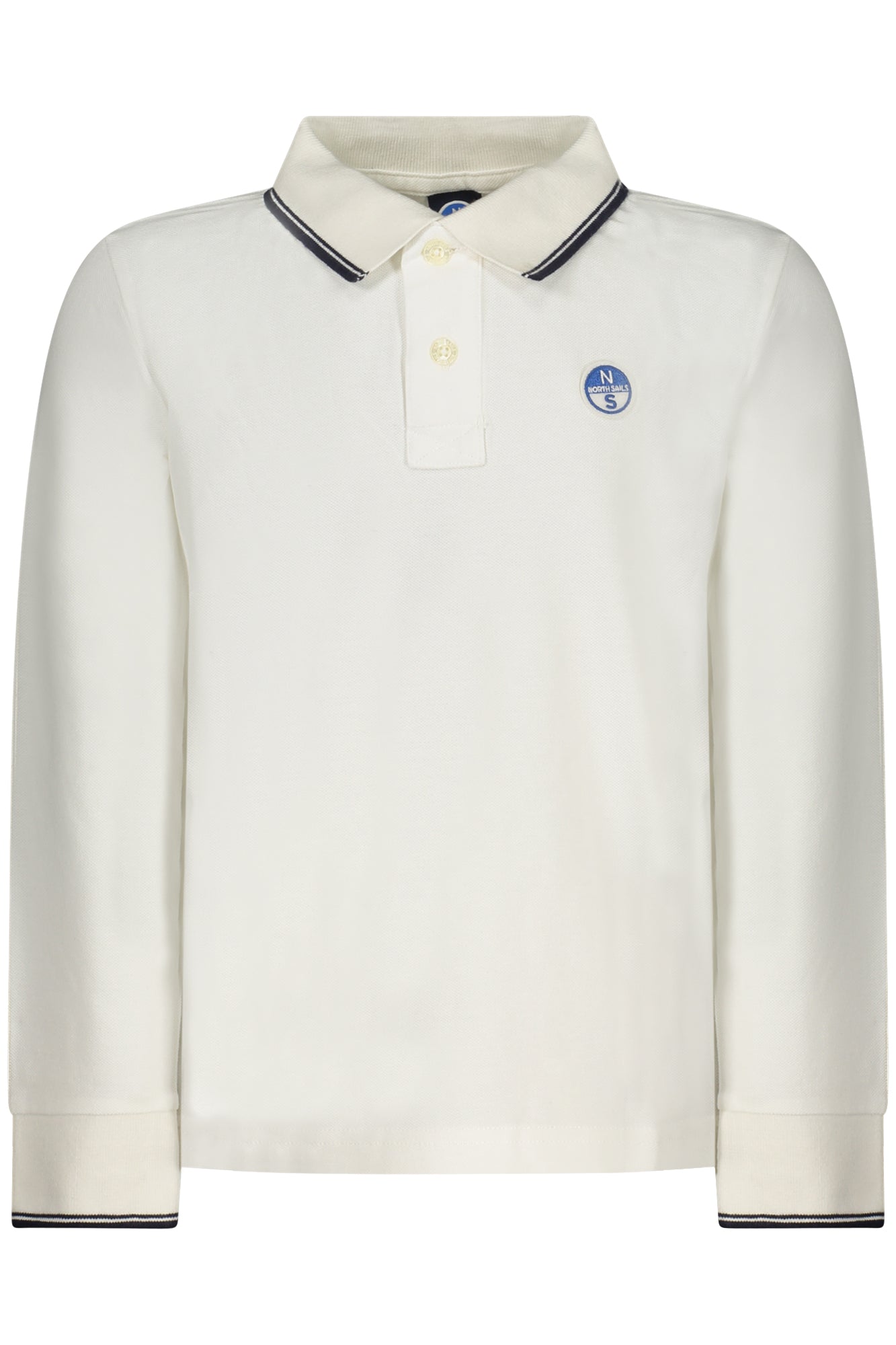NORTH SAILS LONG-SLEEVED POLO SHIRT FOR KIDS, WHITE