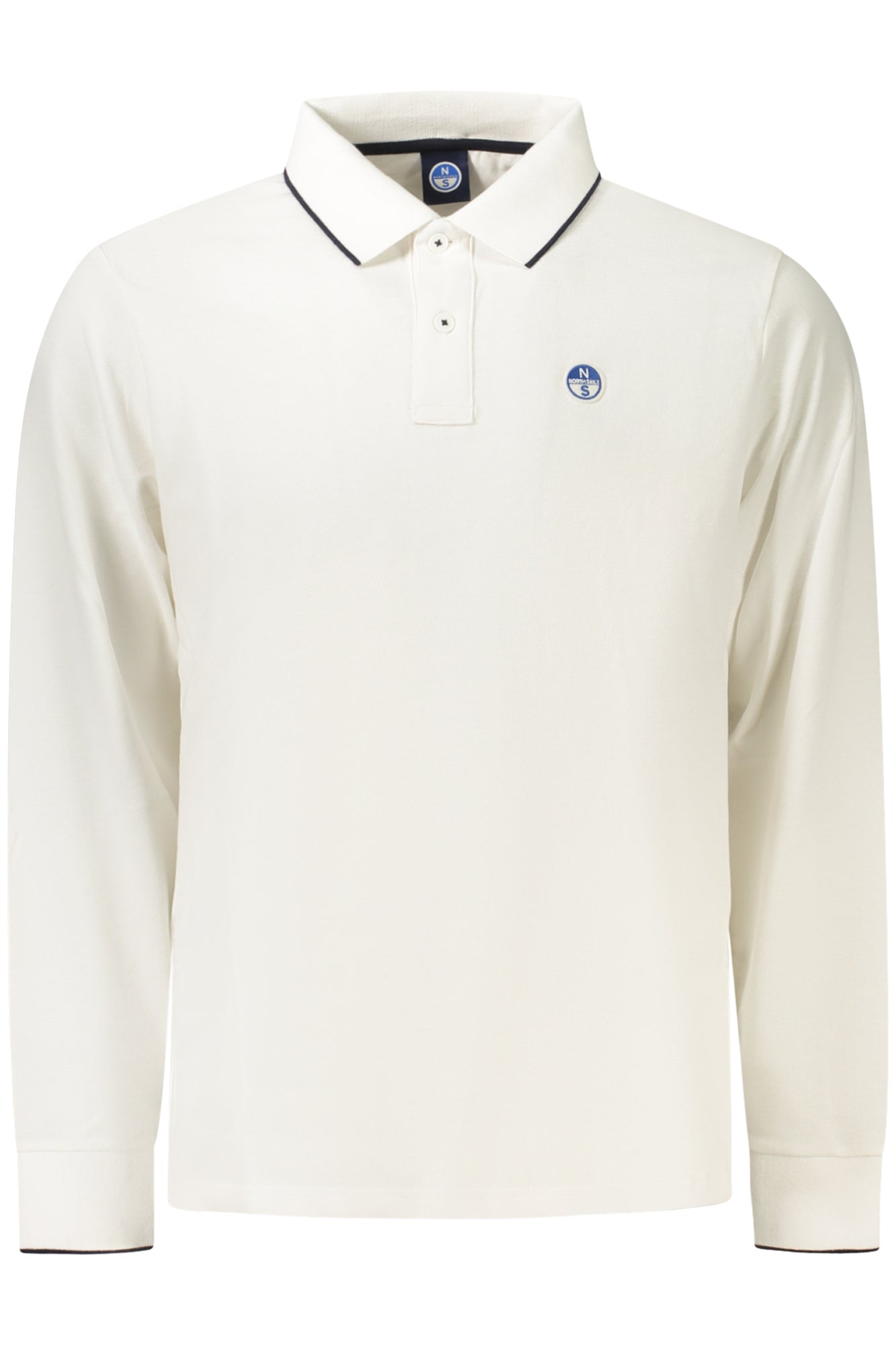 NORTH SAILS MEN'S LONG-SLEEVED POLO SHIRT WHITE