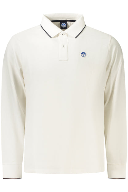 NORTH SAILS MEN'S LONG-SLEEVED POLO SHIRT WHITE