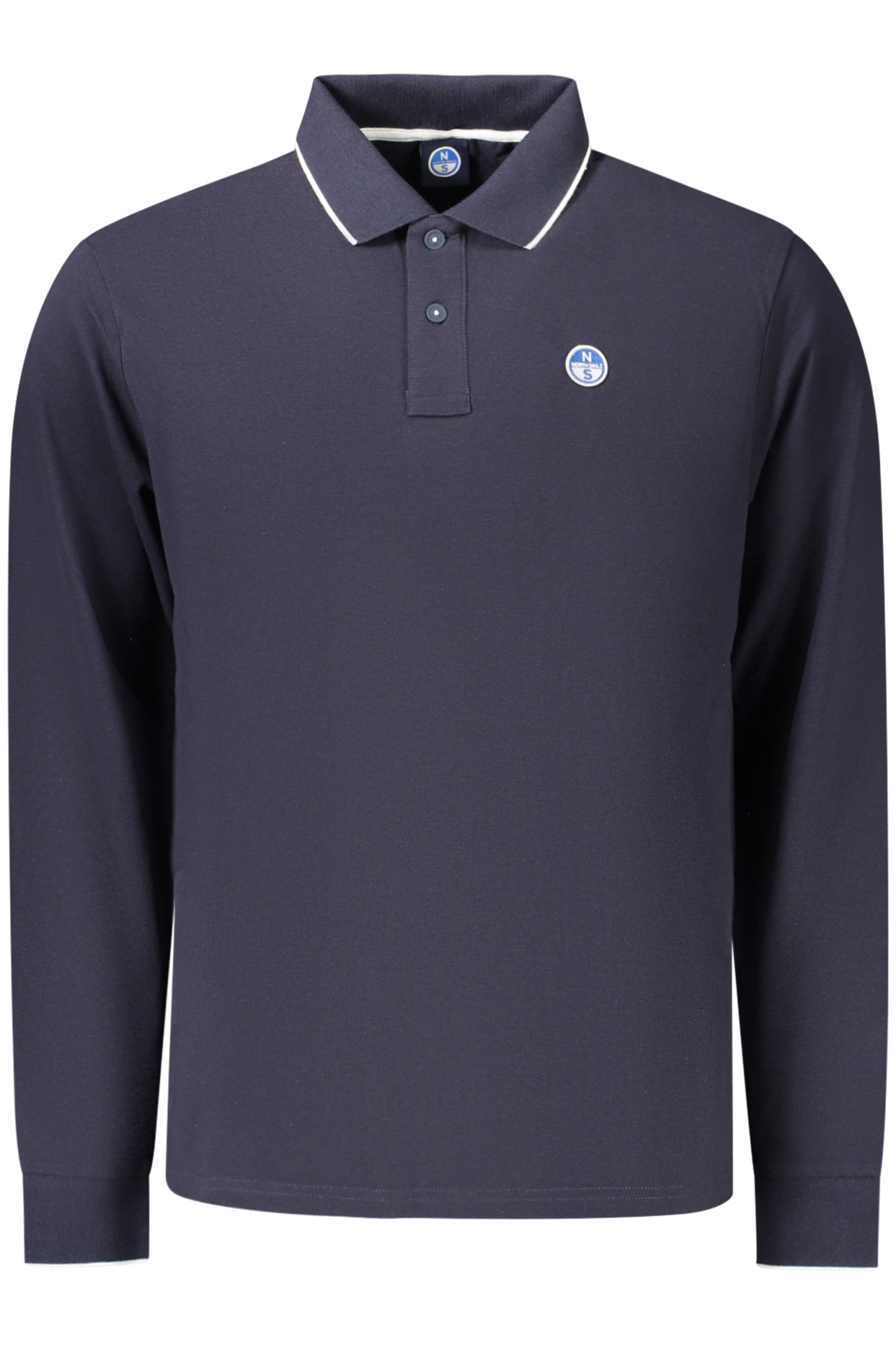 NORTH SAILS MEN'S LONG-SLEEVED POLO SHIRT, BLUE