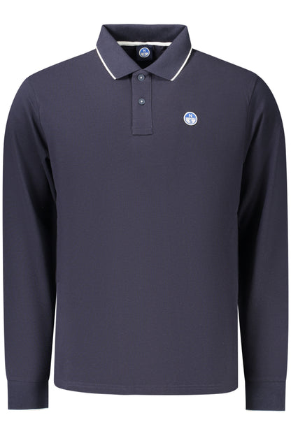 NORTH SAILS MEN'S LONG-SLEEVED POLO SHIRT, BLUE