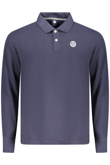 NORTH SAILS MEN'S LONG-SLEEVED POLO SHIRT, BLUE