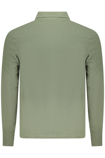 NORTH SAILS MEN'S LONG-SLEEVED POLO SHIRT, GREEN