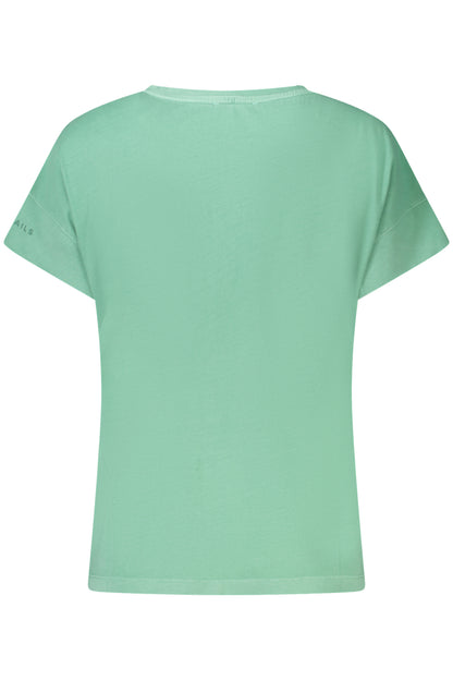 NORTH SAILS GREEN WOMEN'S SHORT SLEEVE T-SHIRT