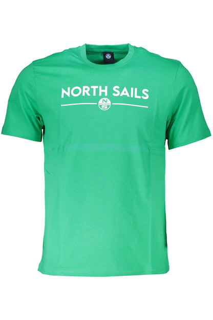 NORTH SAILS GREEN MEN'S SHORT SLEEVED T-SHIRT
