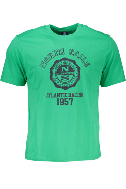 NORTH SAILS GREEN MEN'S SHORT SLEEVED T-SHIRT