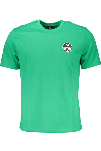 NORTH SAILS GREEN MEN'S SHORT SLEEVED T-SHIRT