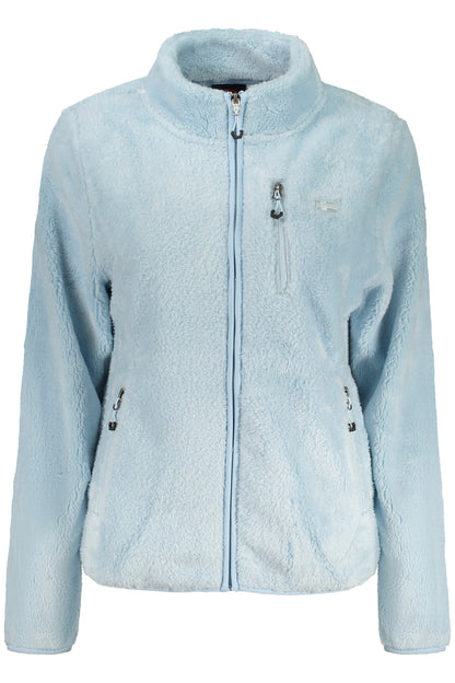 NORVÈGE 1963 SWEAT-SHIRT BLEU À FERMETURE ÉCLAIR POUR FEMME