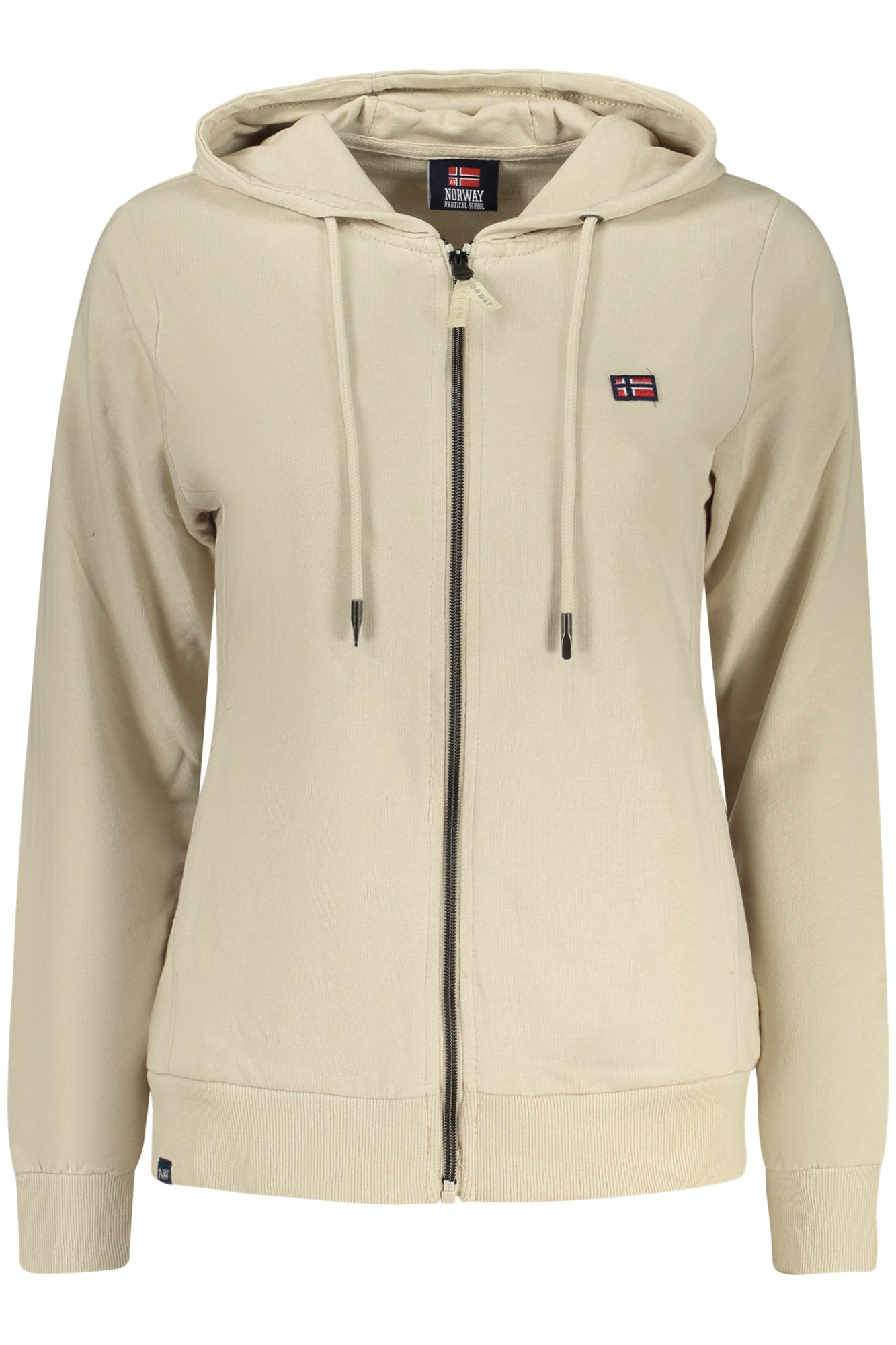 NORWAY 1963 WOMEN'S BEIGE ZIP-UP SWEATSHIRT