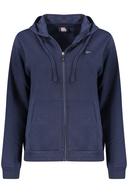 NORWAY 1963 WOMEN'S BLUE ZIP-UP SWEATSHIRT