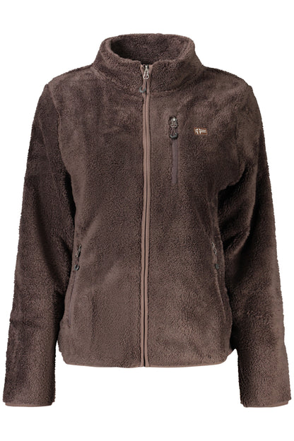 SWEAT-SHIRT MARRON À FERMETURE ÉCLAIR POUR FEMME NORVÈGE 1963