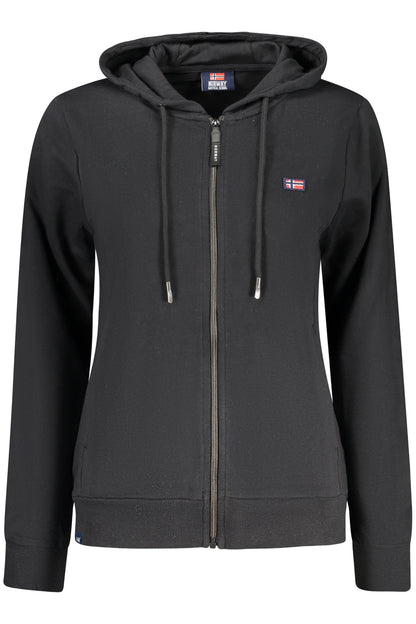 NORWAY 1963 WOMEN'S BLACK ZIP-UP SWEATSHIRT