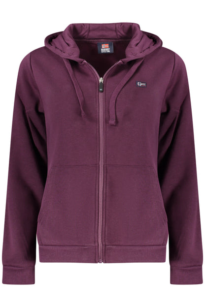 SWEAT-SHIRT VIOLET À FERMETURE ÉCLAIR POUR FEMMES NORVÈGE 1963