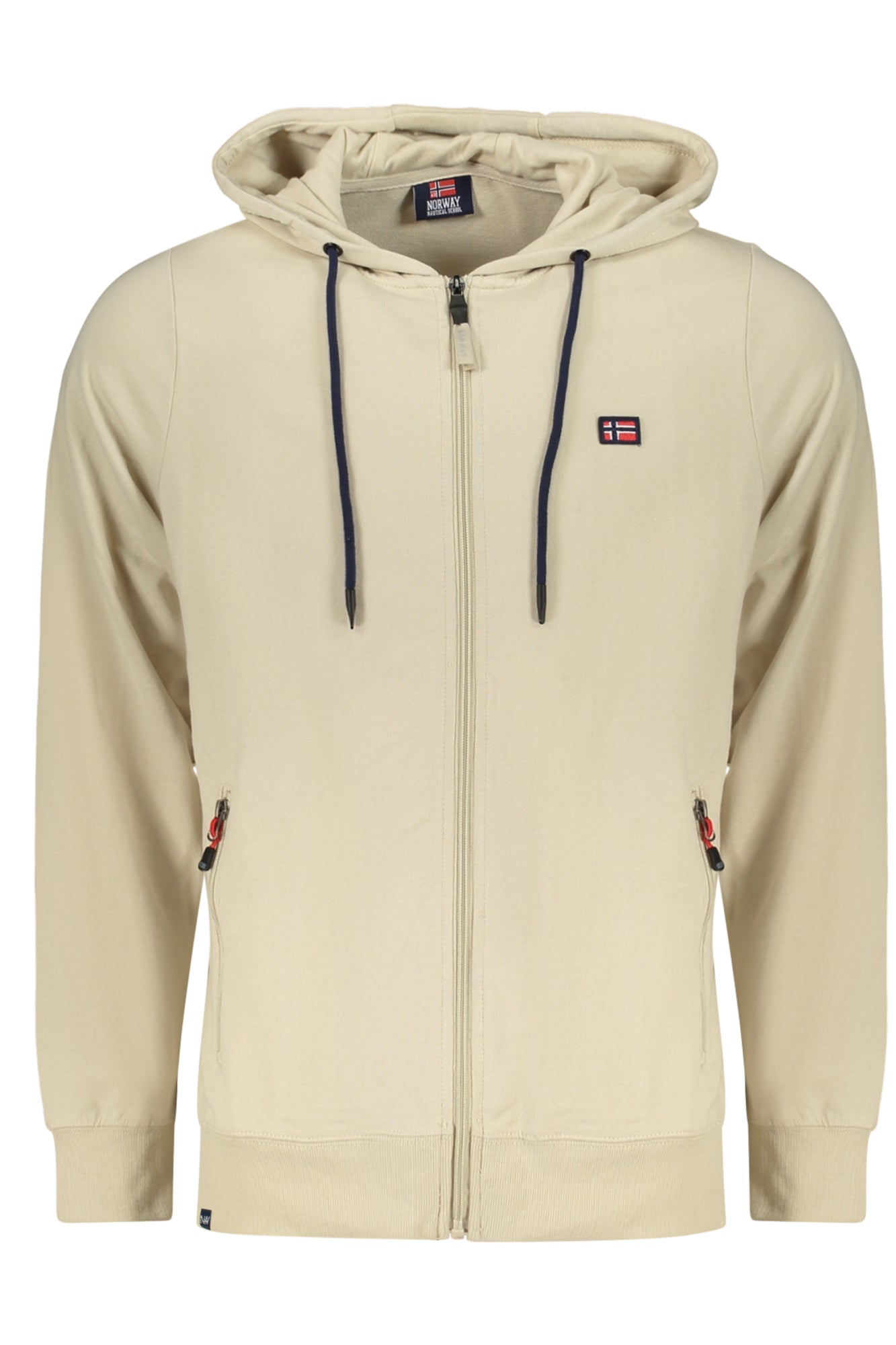 NORWAY 1963 MEN'S BEIGE ZIP-UP SWEATSHIRT